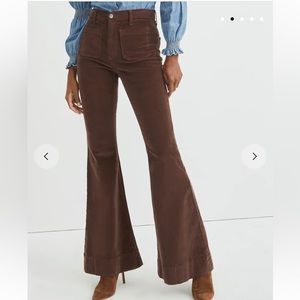 Veronica Beard Sheridan Corduroy Pant Brown NEW